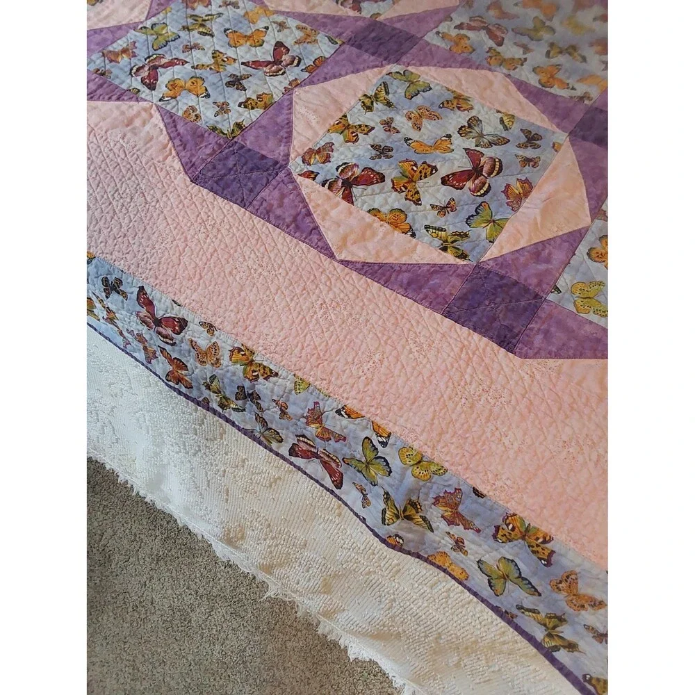 Handcrafted Butterfly Coverlet
